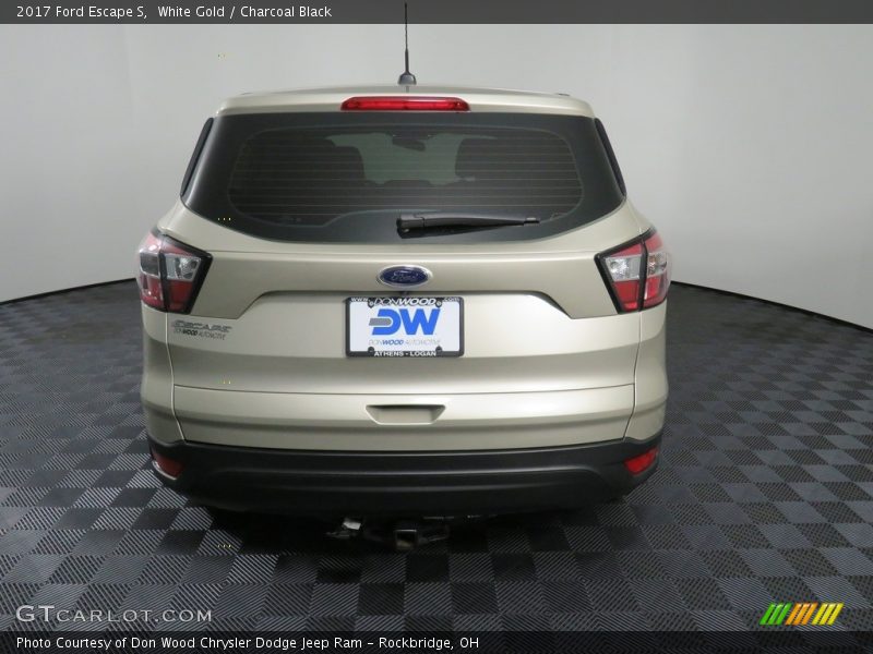 White Gold / Charcoal Black 2017 Ford Escape S
