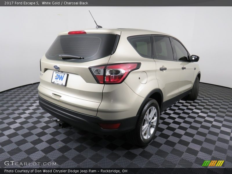 White Gold / Charcoal Black 2017 Ford Escape S