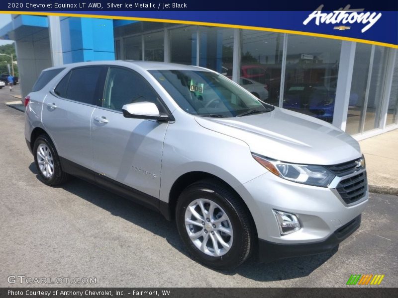Silver Ice Metallic / Jet Black 2020 Chevrolet Equinox LT AWD