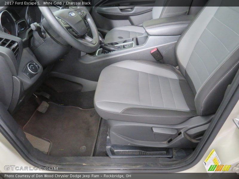 White Gold / Charcoal Black 2017 Ford Escape S
