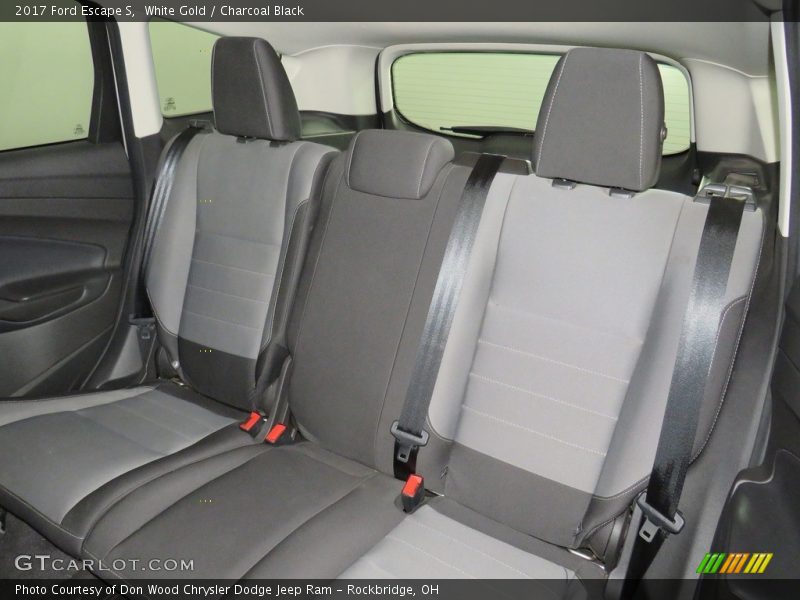 White Gold / Charcoal Black 2017 Ford Escape S