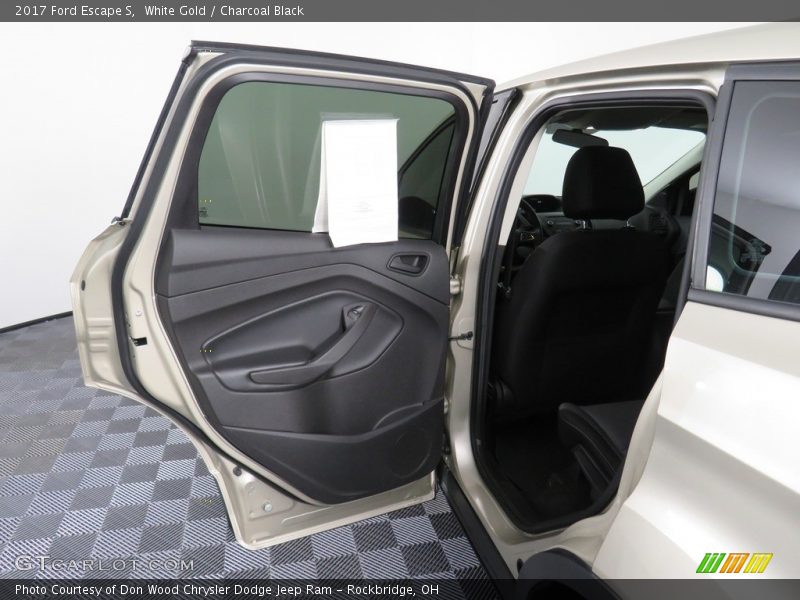 White Gold / Charcoal Black 2017 Ford Escape S