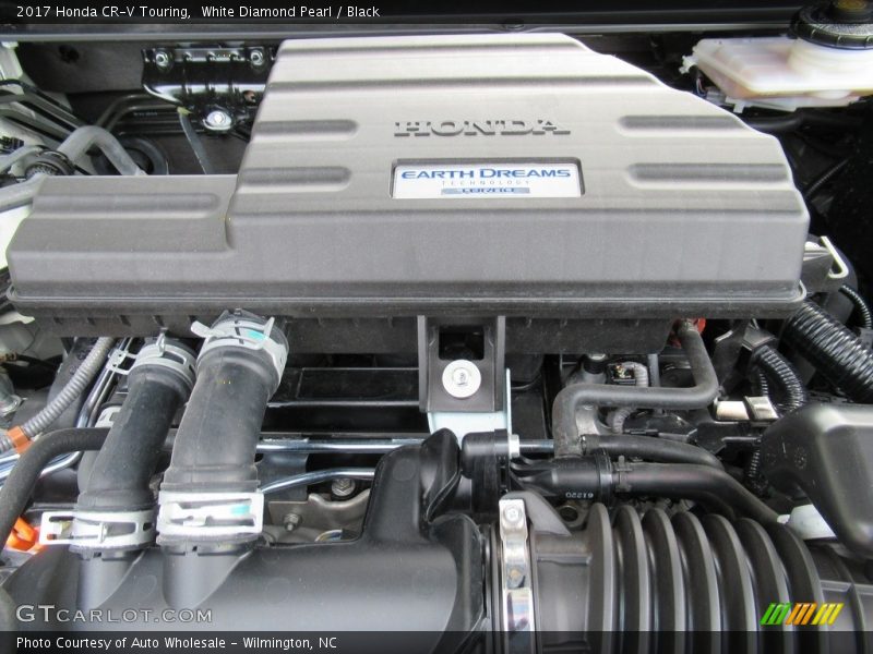 White Diamond Pearl / Black 2017 Honda CR-V Touring