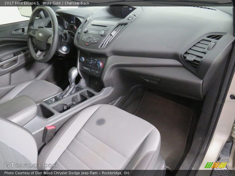 White Gold / Charcoal Black 2017 Ford Escape S