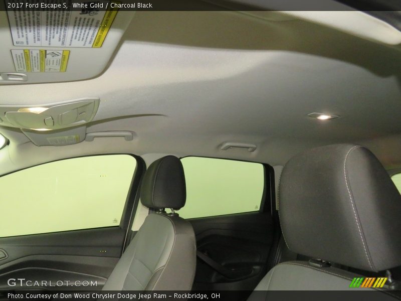 White Gold / Charcoal Black 2017 Ford Escape S