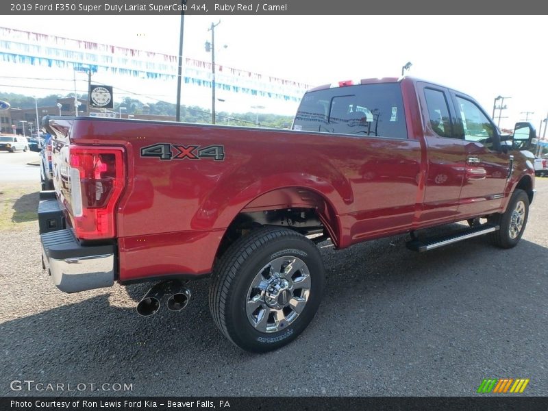 Ruby Red / Camel 2019 Ford F350 Super Duty Lariat SuperCab 4x4