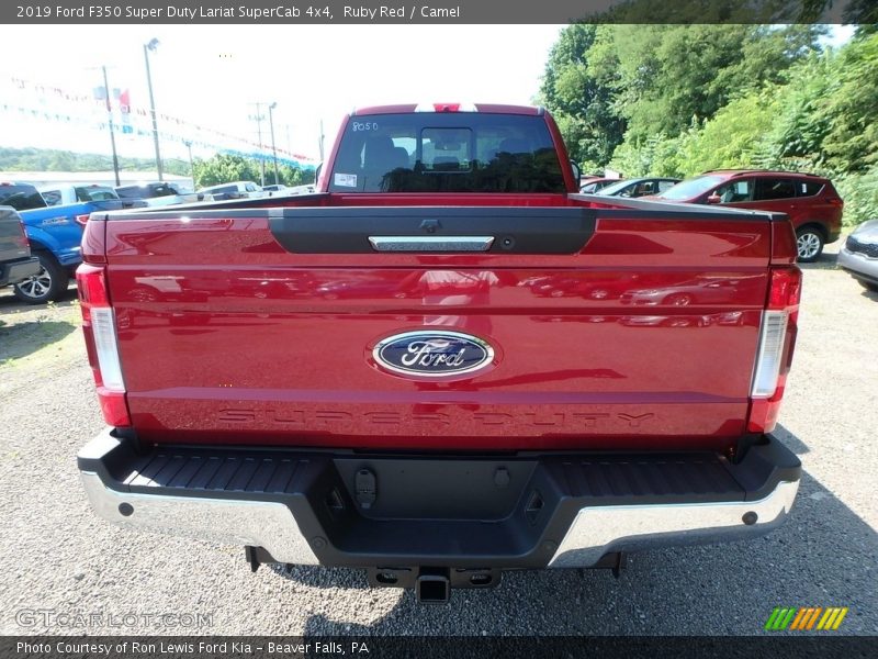 Ruby Red / Camel 2019 Ford F350 Super Duty Lariat SuperCab 4x4