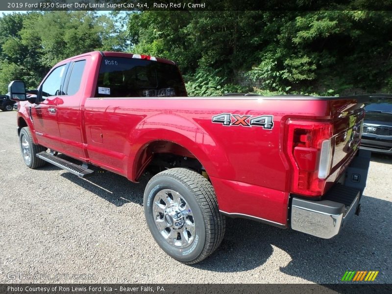 Ruby Red / Camel 2019 Ford F350 Super Duty Lariat SuperCab 4x4