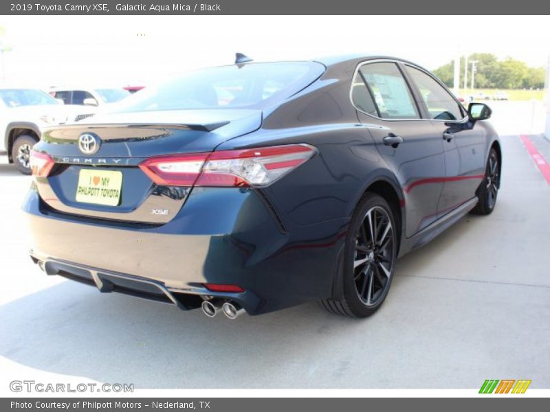 Galactic Aqua Mica / Black 2019 Toyota Camry XSE
