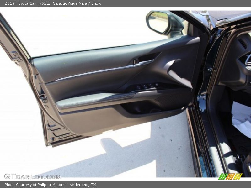 Galactic Aqua Mica / Black 2019 Toyota Camry XSE