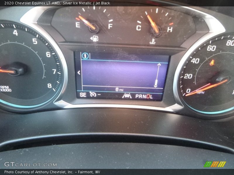 Silver Ice Metallic / Jet Black 2020 Chevrolet Equinox LT AWD