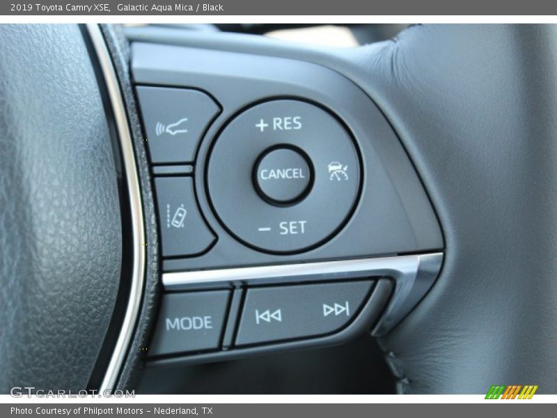 Galactic Aqua Mica / Black 2019 Toyota Camry XSE