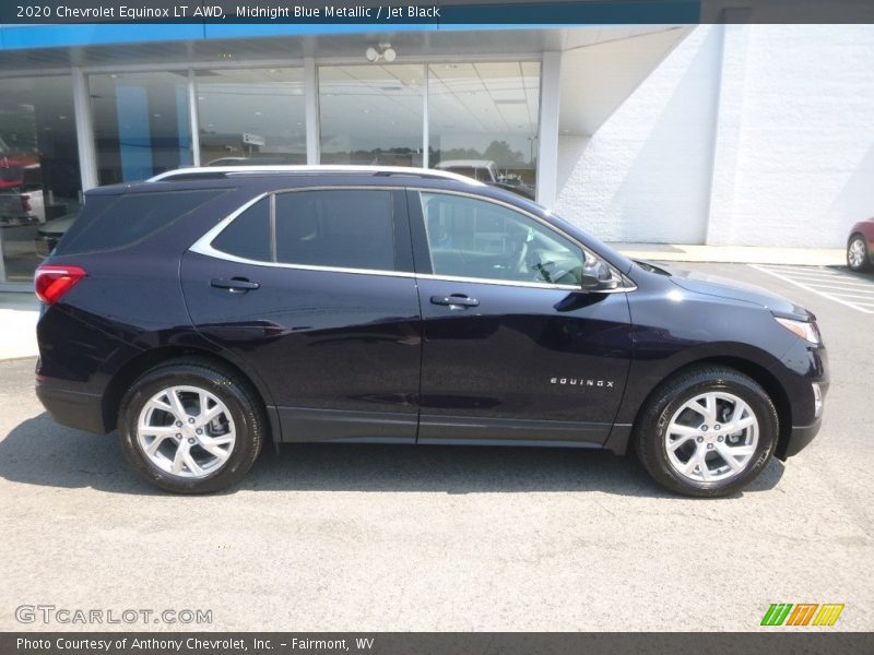 Midnight Blue Metallic / Jet Black 2020 Chevrolet Equinox LT AWD