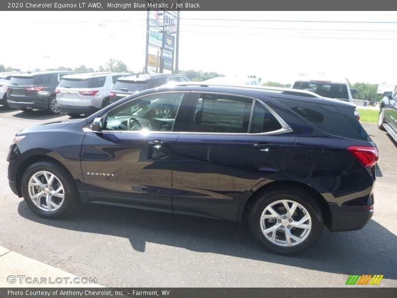 Midnight Blue Metallic / Jet Black 2020 Chevrolet Equinox LT AWD
