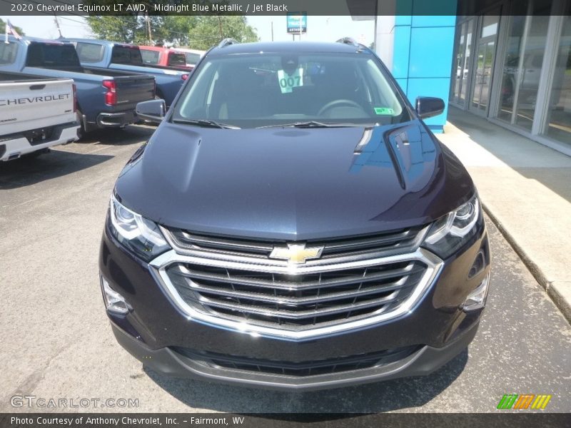 Midnight Blue Metallic / Jet Black 2020 Chevrolet Equinox LT AWD