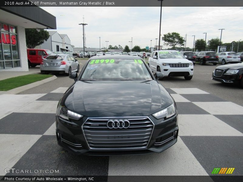 Manhattan Gray Metallic / Black 2018 Audi A4 2.0T Premium