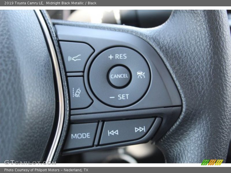 Midnight Black Metallic / Black 2019 Toyota Camry LE