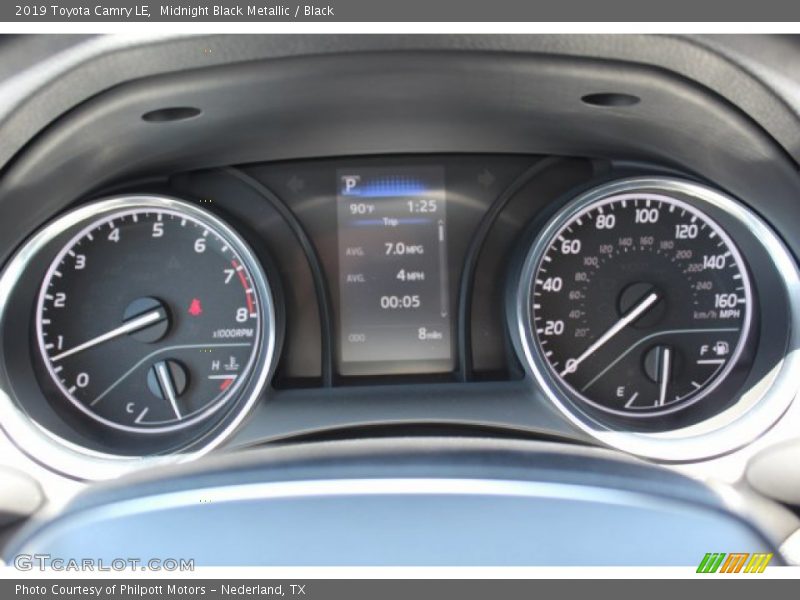 Midnight Black Metallic / Black 2019 Toyota Camry LE