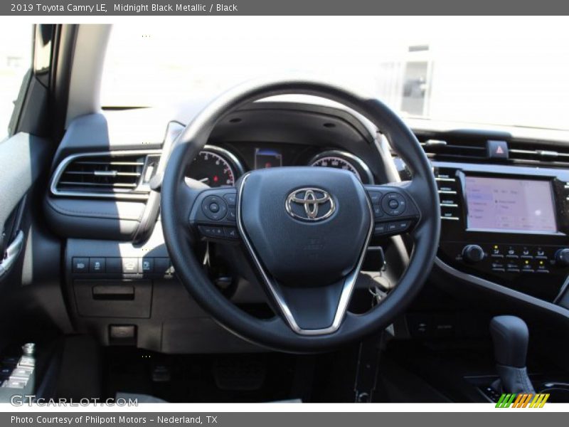Midnight Black Metallic / Black 2019 Toyota Camry LE