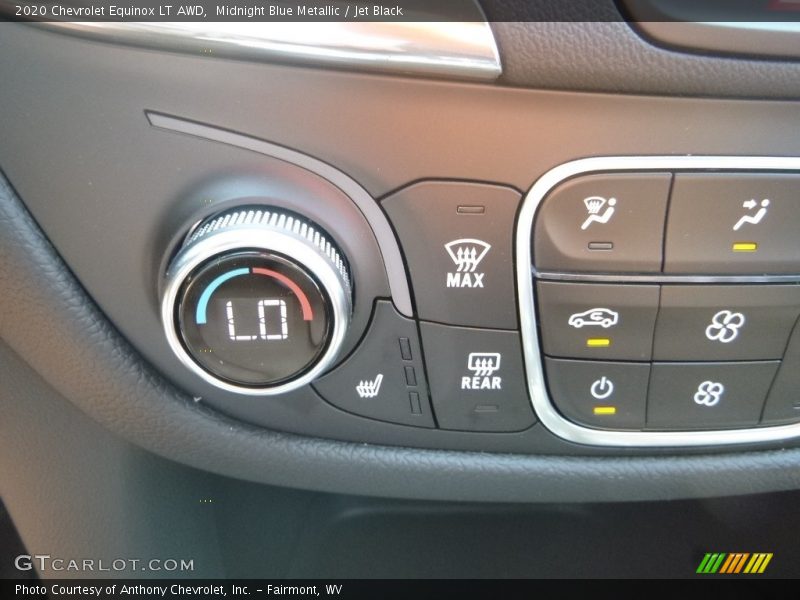 Midnight Blue Metallic / Jet Black 2020 Chevrolet Equinox LT AWD