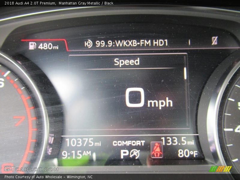 Manhattan Gray Metallic / Black 2018 Audi A4 2.0T Premium