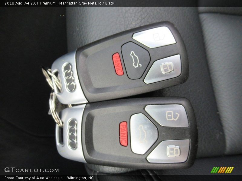 Manhattan Gray Metallic / Black 2018 Audi A4 2.0T Premium