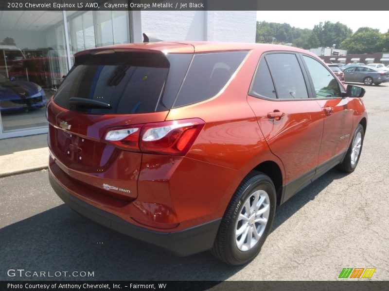 Cayenne Orange Metallic / Jet Black 2020 Chevrolet Equinox LS AWD