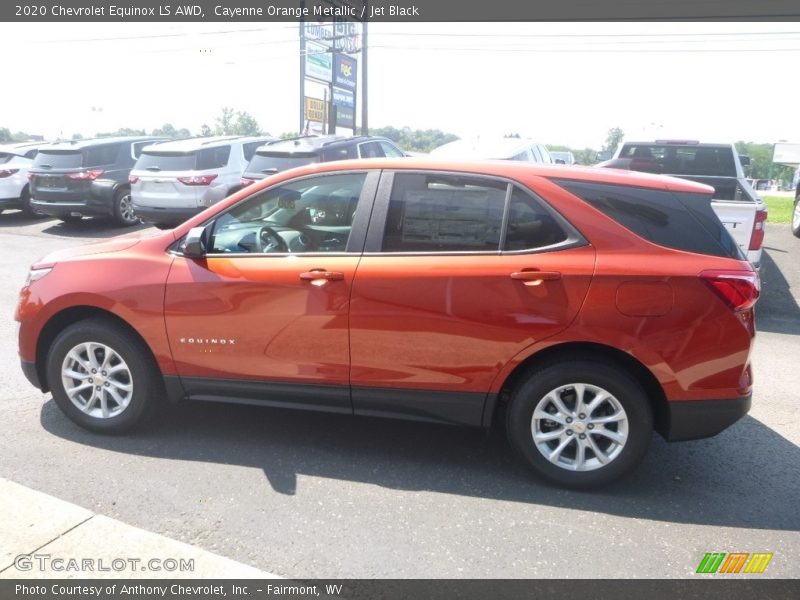 Cayenne Orange Metallic / Jet Black 2020 Chevrolet Equinox LS AWD