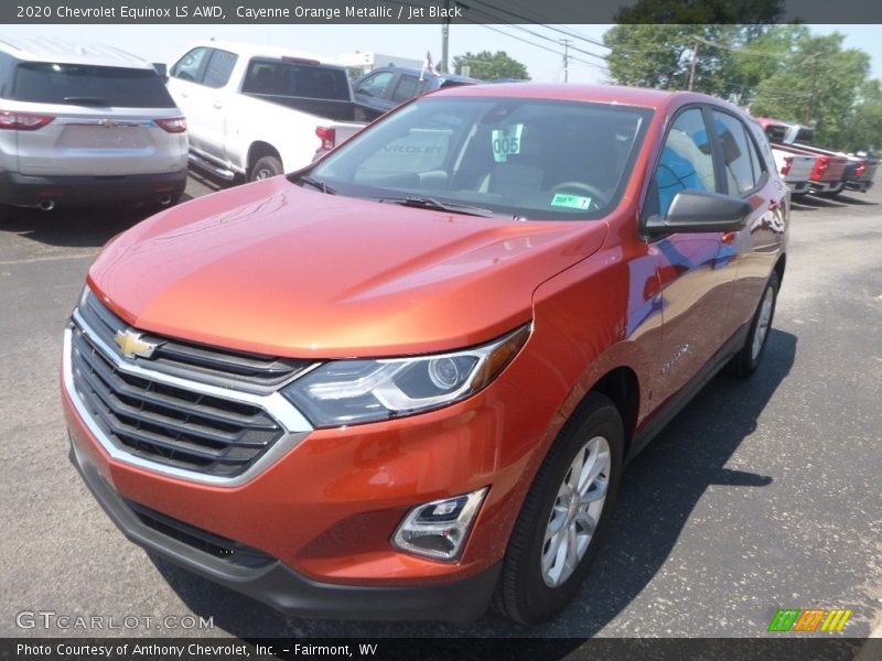 Cayenne Orange Metallic / Jet Black 2020 Chevrolet Equinox LS AWD