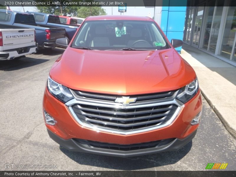 Cayenne Orange Metallic / Jet Black 2020 Chevrolet Equinox LS AWD