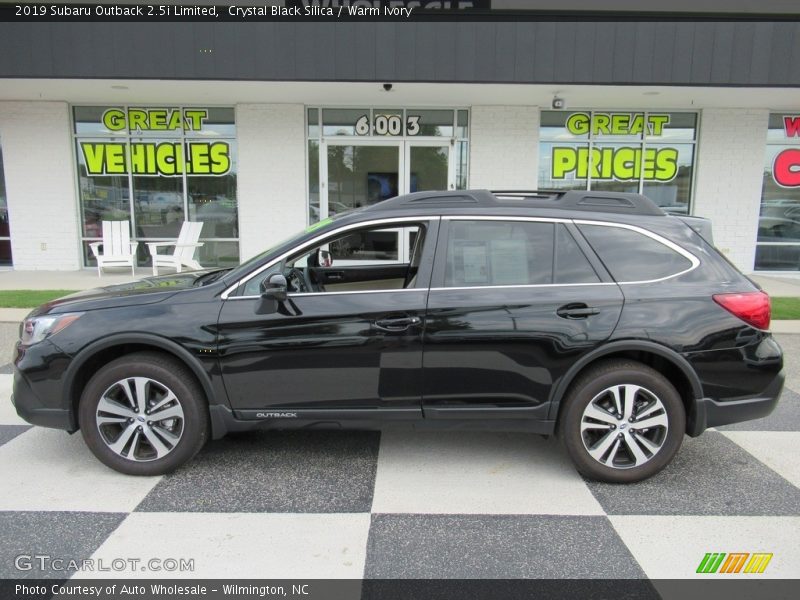 Crystal Black Silica / Warm Ivory 2019 Subaru Outback 2.5i Limited