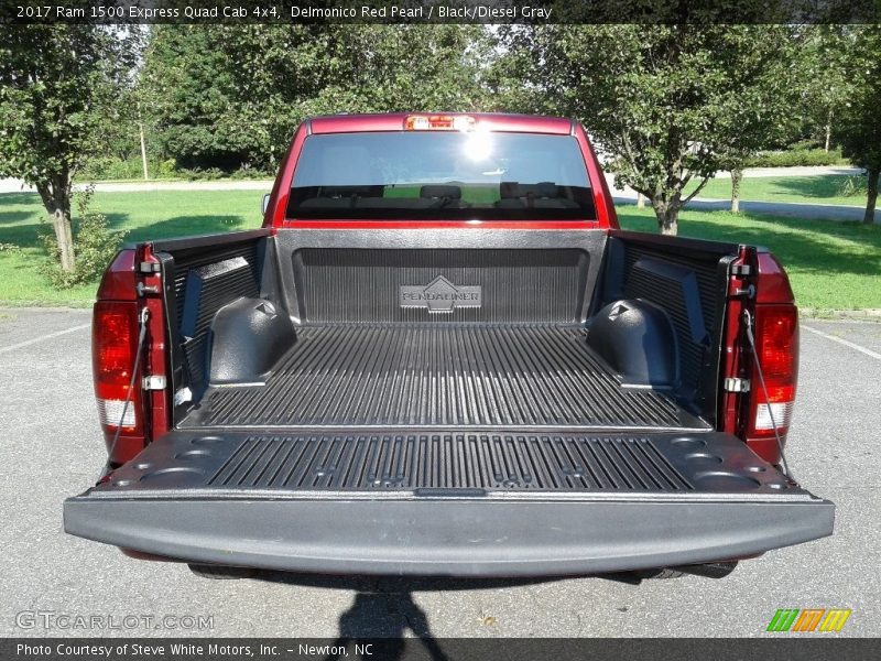 Delmonico Red Pearl / Black/Diesel Gray 2017 Ram 1500 Express Quad Cab 4x4