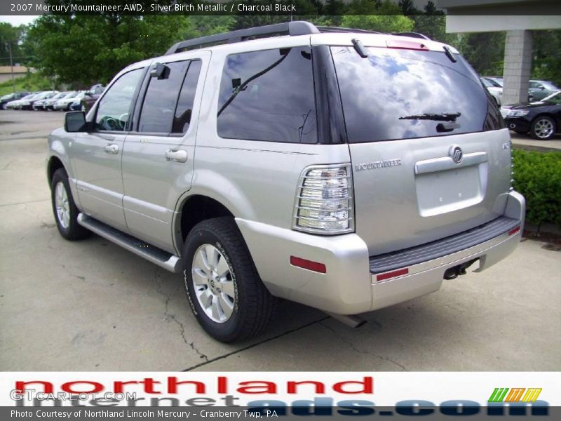 Silver Birch Metallic / Charcoal Black 2007 Mercury Mountaineer AWD