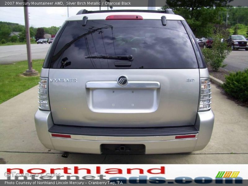 Silver Birch Metallic / Charcoal Black 2007 Mercury Mountaineer AWD