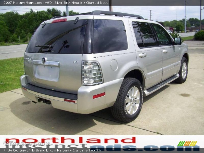 Silver Birch Metallic / Charcoal Black 2007 Mercury Mountaineer AWD