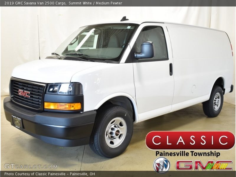 Summit White / Medium Pewter 2019 GMC Savana Van 2500 Cargo