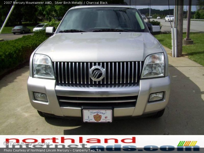 Silver Birch Metallic / Charcoal Black 2007 Mercury Mountaineer AWD
