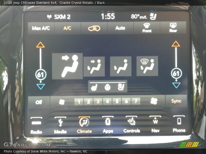 Granite Crystal Metallic / Black 2019 Jeep Cherokee Overland 4x4