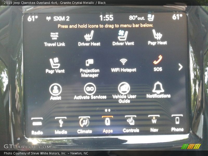 Granite Crystal Metallic / Black 2019 Jeep Cherokee Overland 4x4