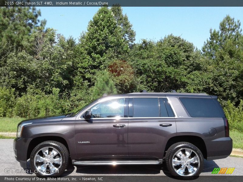 Iridium Metallic / Cocoa/Dune 2015 GMC Yukon SLT 4WD