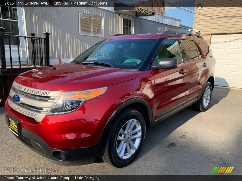 Ruby Red / Medium Light Stone 2015 Ford Explorer 4WD