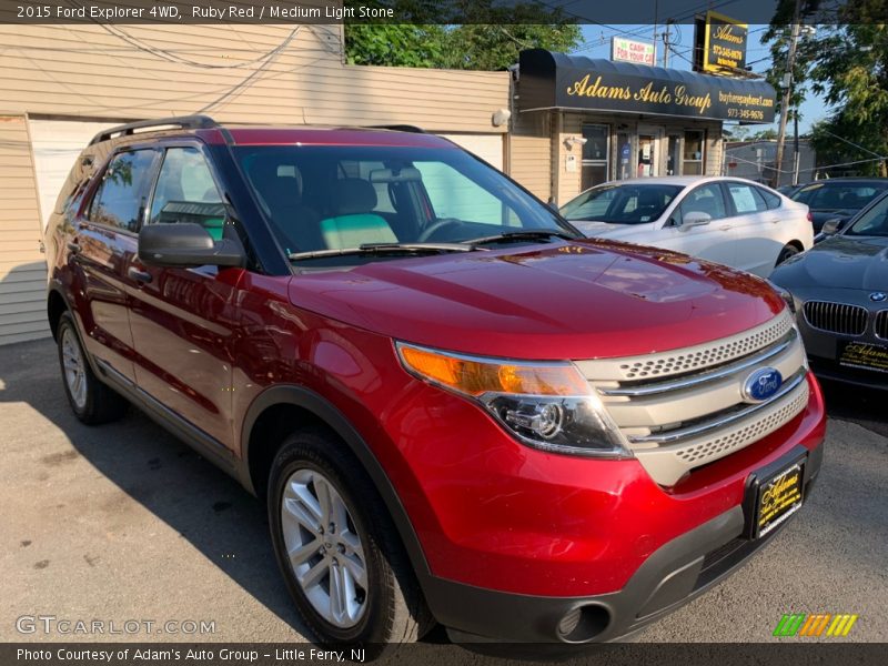 Ruby Red / Medium Light Stone 2015 Ford Explorer 4WD