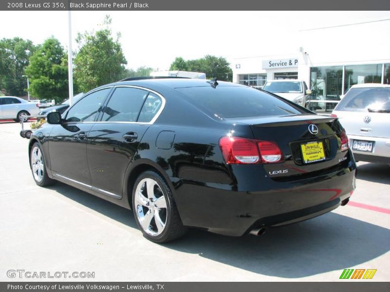 Black Sapphire Pearl / Black 2008 Lexus GS 350