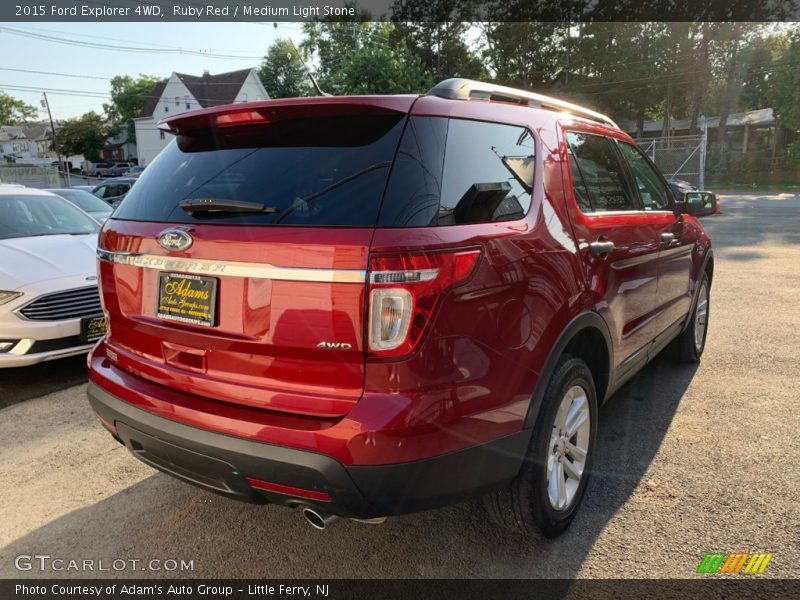 Ruby Red / Medium Light Stone 2015 Ford Explorer 4WD