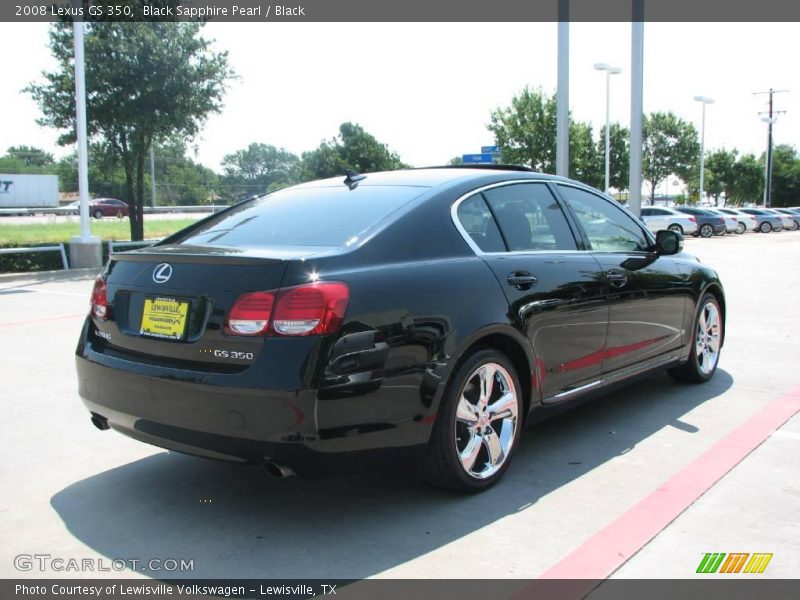 Black Sapphire Pearl / Black 2008 Lexus GS 350
