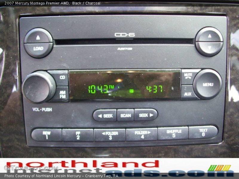 Black / Charcoal 2007 Mercury Montego Premier AWD