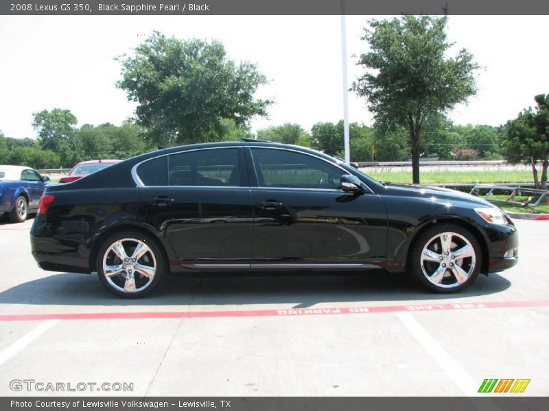Black Sapphire Pearl / Black 2008 Lexus GS 350