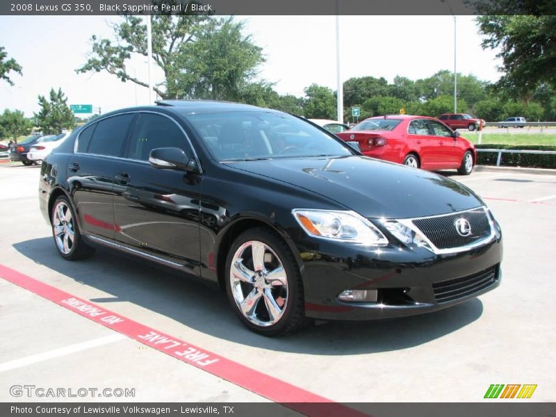 Black Sapphire Pearl / Black 2008 Lexus GS 350
