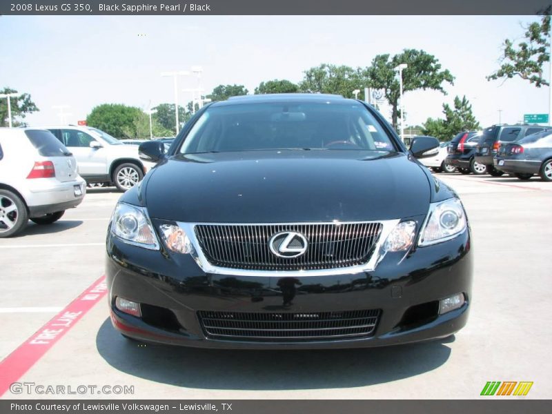 Black Sapphire Pearl / Black 2008 Lexus GS 350