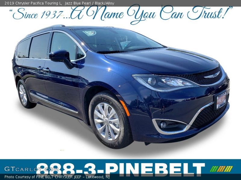 Jazz Blue Pearl / Black/Alloy 2019 Chrysler Pacifica Touring L